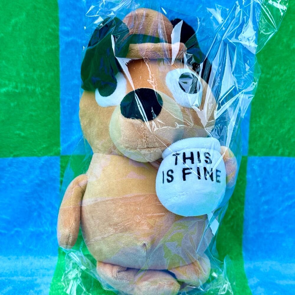 2013 Meme This Is Fine Dog Plush SEALED